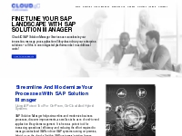 SAP Solution Manager Services | Solution Manager Upgrade | Cloud4C