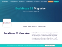 Backblaze b2 migration   backup | Cloudsfer Cloud Transfer