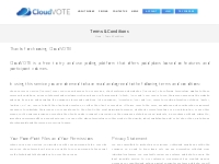 Terms   Conditions-Mobile Voting App | CloudVOTE