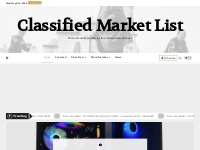 Classified Market List   Online Products and Service from Various Manu