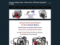 Pressure Pro Hot Water Pressure Washers, Diesel, Gas   Electric - Pres