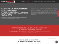 Culture of Coaching Program - Leadership Management Coaching - CoachMa