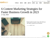 Content Marketing Strategies 2023 for Business Growth