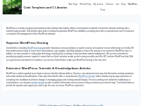 WordPress Resources at GreenGeeks   Code Templates and C Libraries