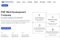 PHP Development Company   Services :: Codzgarage