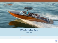 270 Bella J   Sport - Handcrafted Wooden Boat by Coeur Customs