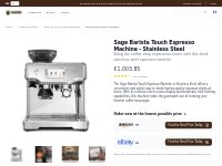 Sage Barista Touch Espresso Machine - Stainless Steel