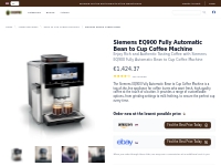 Siemens EQ900 Coffee Machine: Fully Automatic Bean-Maker