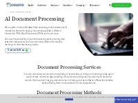 AI Based Document Processing Services for Machine Learning