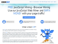 CoinIMP 0% fee JavaScript Mining, Browser Mining, Browser Miner