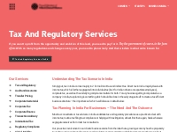 Tax and Regulatory Services - Coinmen Consultants LLP