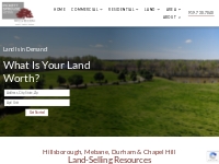 Selling Land in Durham, Chapel Hill, Mebane & Hillsborough NC