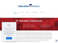 IP Transit Service Provider for IPv4, IPv6 | Colocation America