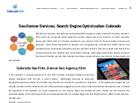 Seo Denver Services Company | Marketing Denver - Colorado SEO