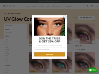           UV Glow Contact Lenses | UV Glow Contacts              Colou