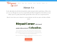 About Us | Biryani Corner Columbus