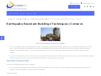 Earthquake Resistant Building construction - Comaron