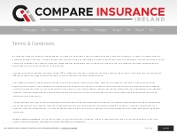 Terms   Conditions | Compare Insurance Ireland