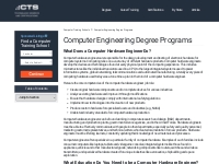 Computer Engineering Degree Programs | CTS