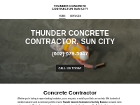 THUNDER CONCRETE CONTRACTOR SUN CITY - Concrete Contractor in Sun City