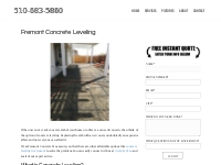 Concrete Leveling - Concrete Contractor - Fremont, CA