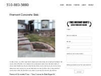 Concrete Slab - Concrete Contractor - Fremont, CA
