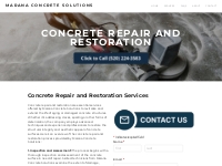 Concrete Repair and Restoration - Marana Concrete Solutions
