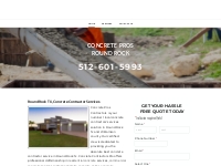 Concrete Contractor Round Rock TX, Concrete Services, Round Rock TX