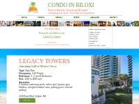 LEGACY TOWERS | Condos In Biloxi | Condo Rentals