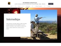 Lookout Internships | Hi Mountain Lookout