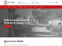 Conex Metals Brass Fittings Brass Parts Copper Parts Brass Components 