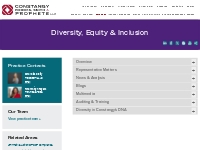 Diversity, Equity   Inclusion: Constangy, Brooks, Smith   Prophete, LL