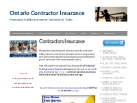 Contractors Insurance Ontario | FAST Quotes - Cheapest Cost!
