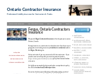 Fergus, Ontario Contractors Insurance | Contractors-Insurance.ca