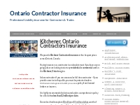 Kitchener, Ontario Contractors Insurance | Contractors-Insurance.ca
