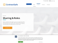 Sharing and Roles--ContractSafe Features | ContractSafe