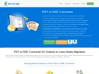 Convert PST to NSF by Outlook to Lotus Notes Conversion Tool
