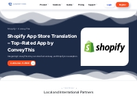 Shopify App by ConveyThis: Translate Your Store Effortlessly