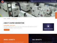 Diesel & Gas Generator Manufacturing Company in India | Cooper Corp