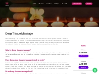 Deep Tissue Massage in Dubai|Deep Tissue Massage center|Cora Spa