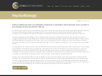 Psychotherapy - Core Conversations