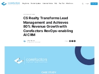 CS Realty Transforms Lead Management   Achieves 80% Revenue Growth