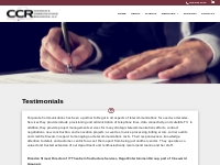 Testimonials | Corporate Communications Resources
