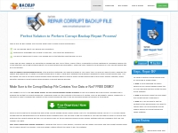 Corrupt Backup Repair Tool   BKF Repair Software