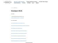 Contact ACA - American Cosmetic Association