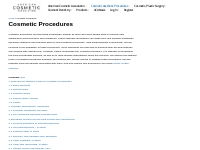 Cosmetic Procedures - American Cosmetic Association