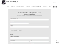 Registration Form | Vaudreuil-Soulanges | Costello Irish Dance
