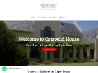 Cotswold Guest House   Your South African Holiday Starts Here