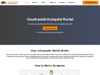Countrywide Dumpster Rental | Low Prices, Fast   Easy!