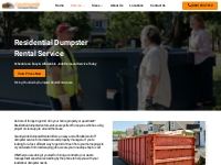 Residential Dumpsters - Fast   Affordable Dumpster Rentals